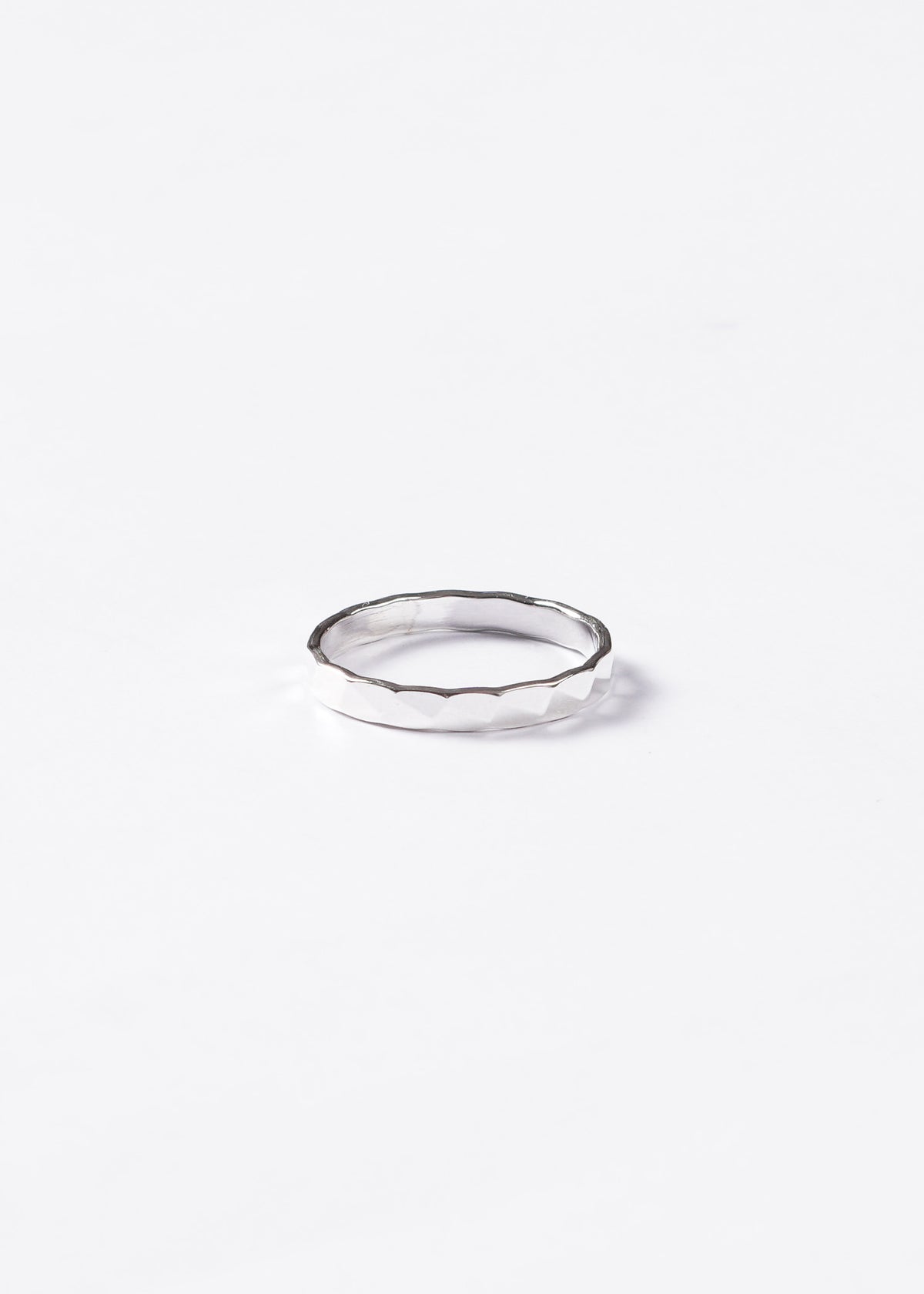 Anillo Alianza 3mm facetada Plata 925