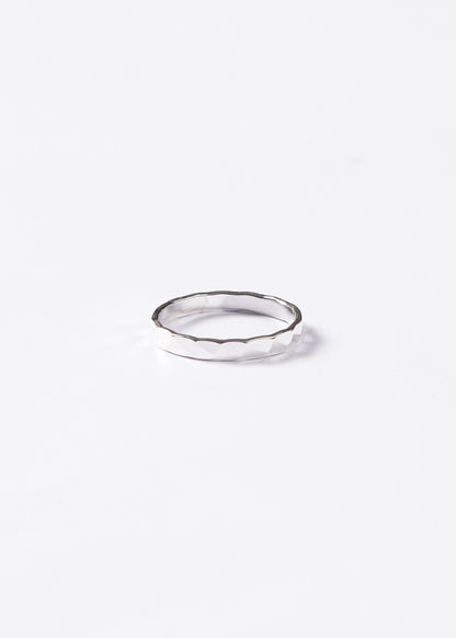 Anillo Alianza 3mm facetada Plata 925