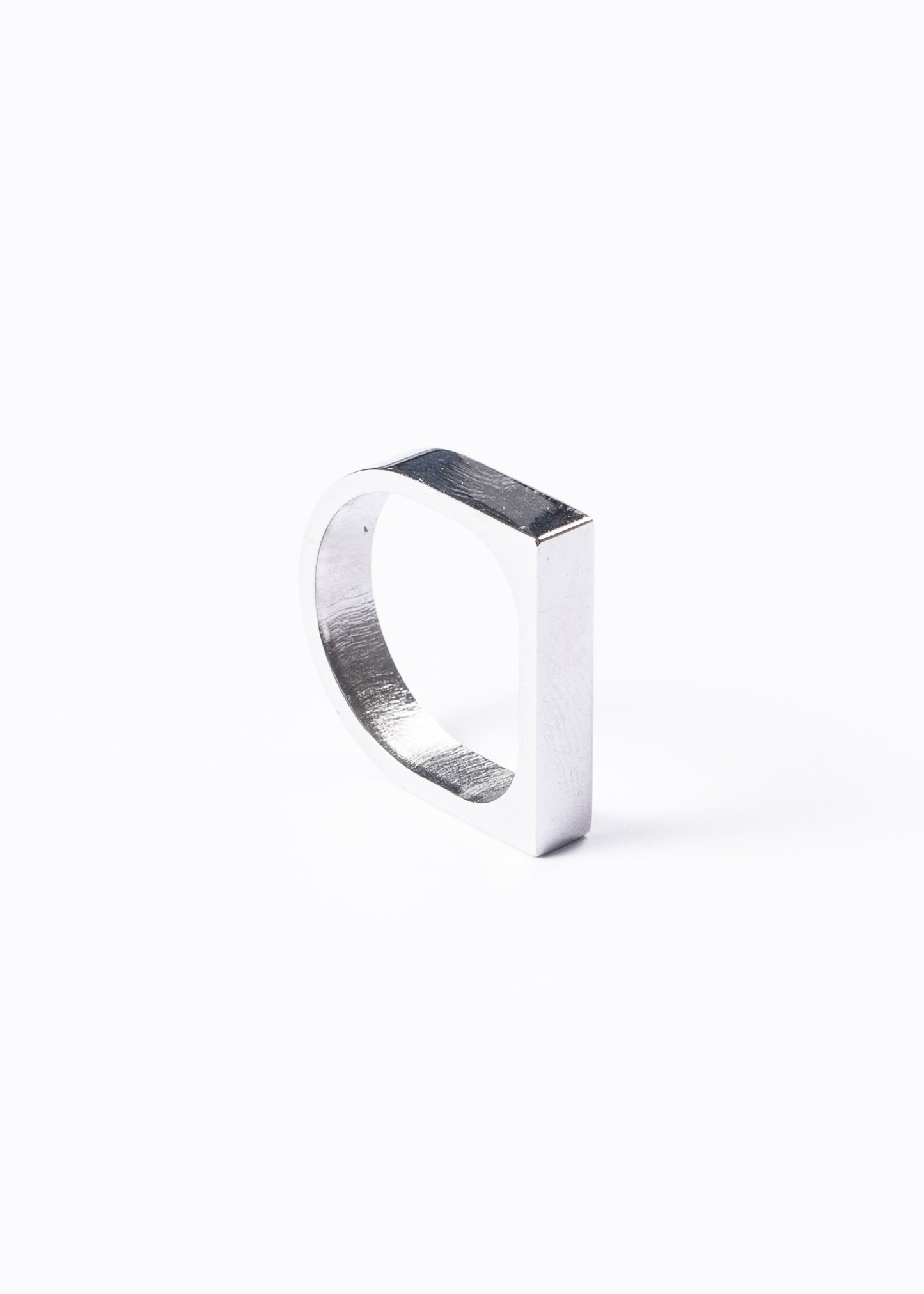 Anillo recto 4mm liso acero quirúrgico + Grabado