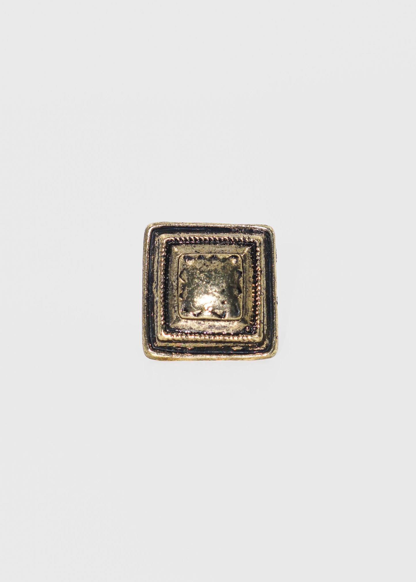 Anillo cuadrado country vintage ajustable