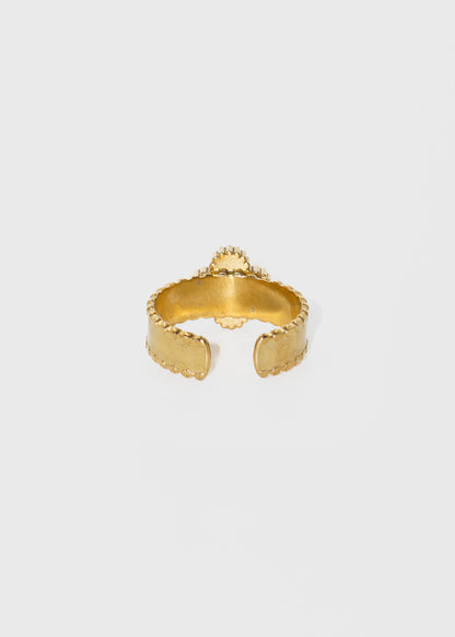 Anillo ajustable trébol fino acero quirúrgico