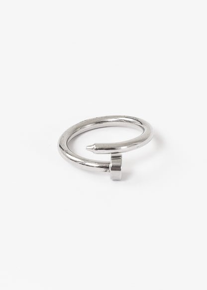 Anillo clavo entrelazado acero quirúrgico