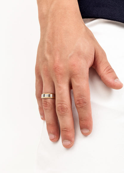 Anillo liso italian acero quirúrgico