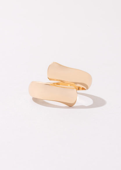 Set x2 anillo entrelazado + anillo calado oval - Ajustables