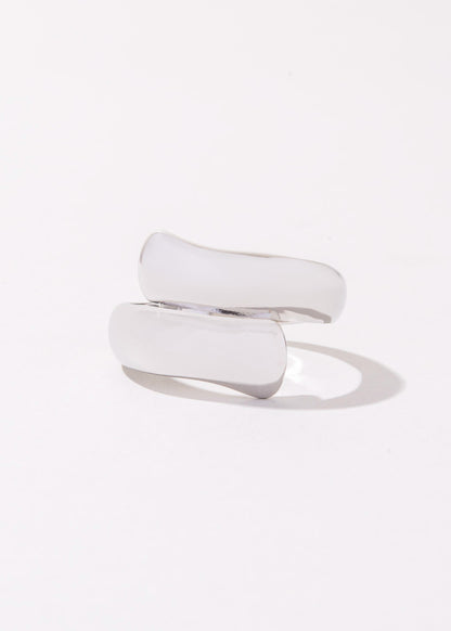 Set x2 anillo entrelazado + anillo calado oval - Ajustables
