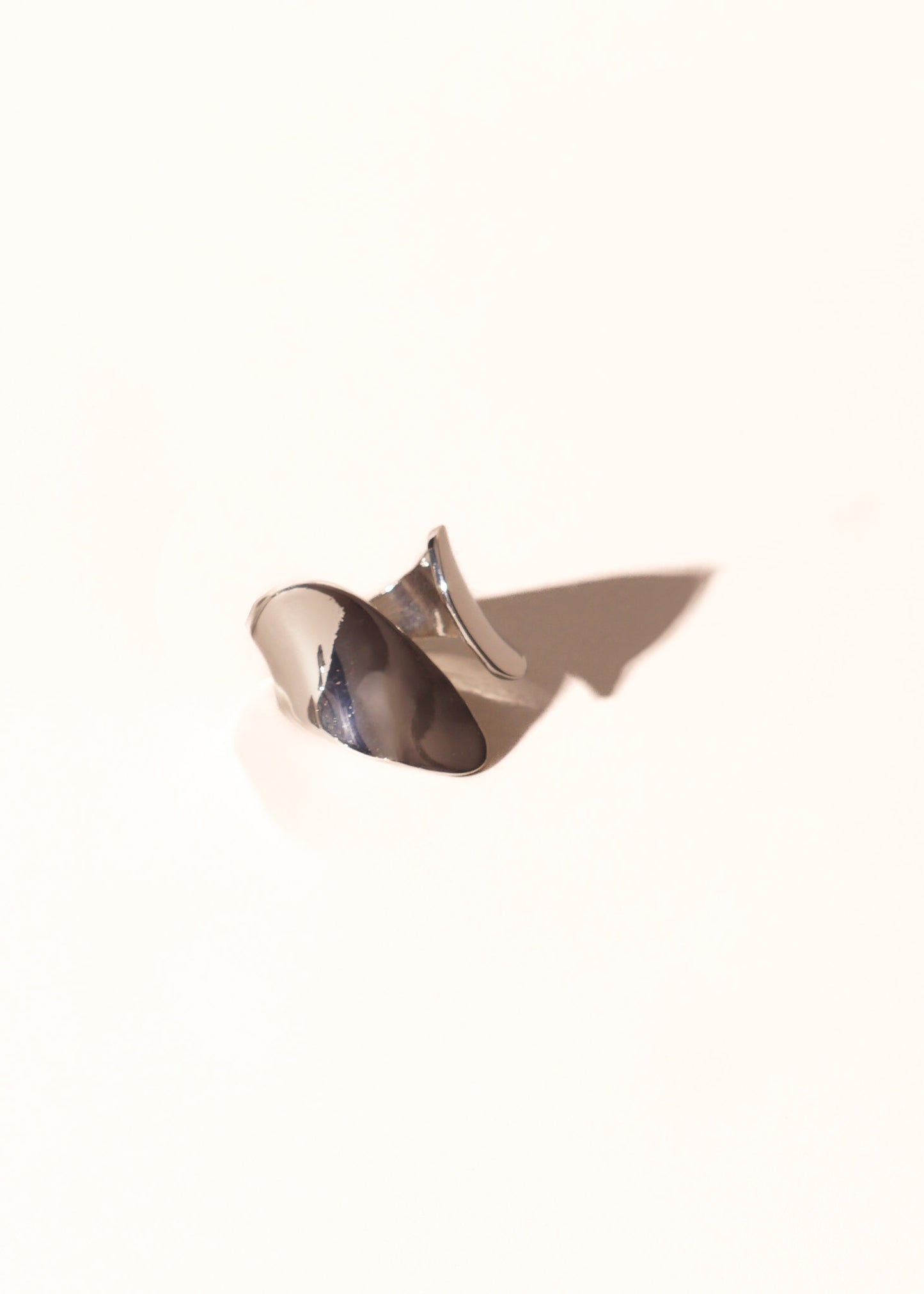 Anillo elegante liso acero quirúrgico - ajustable