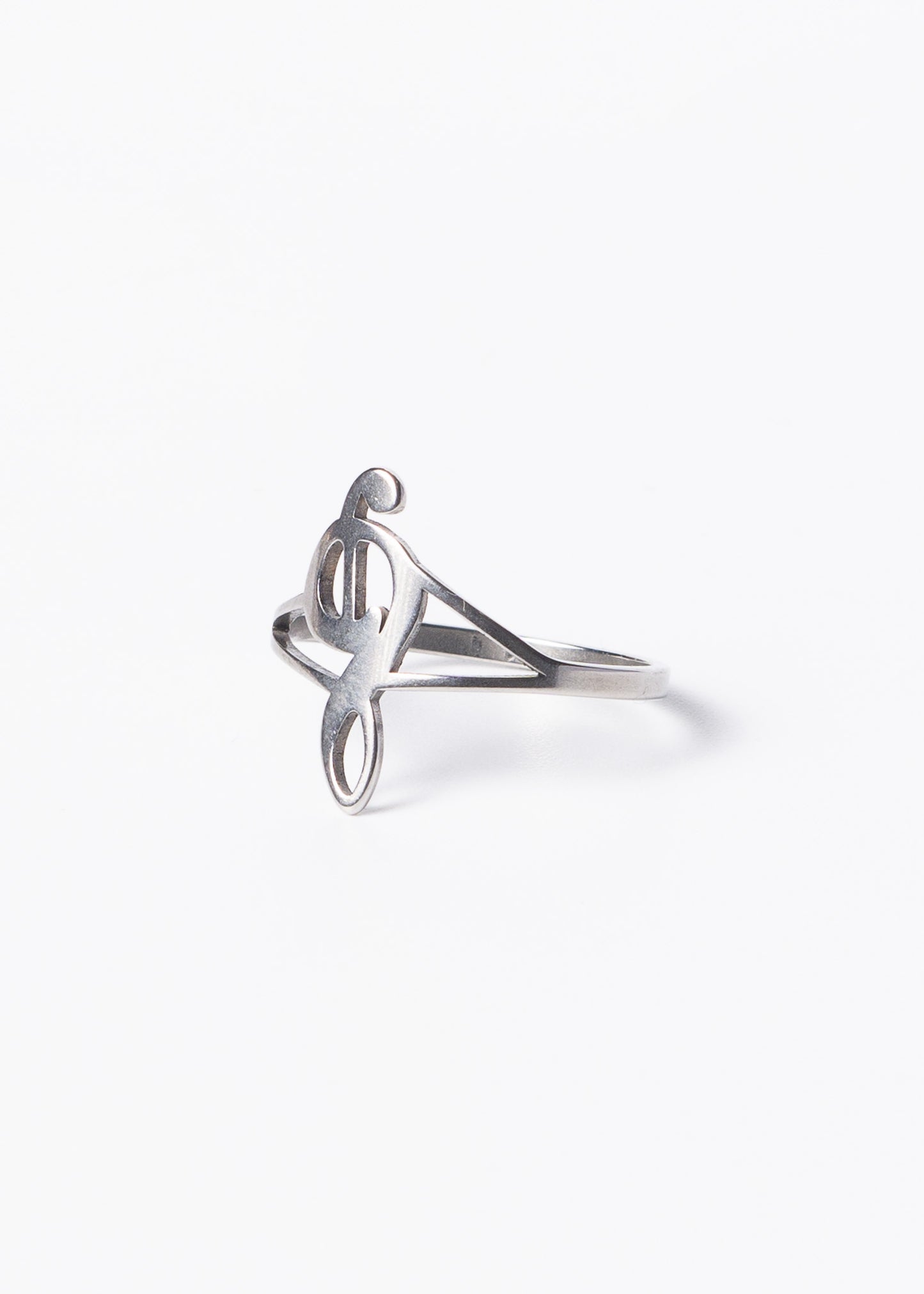 Anillo música clave sol acero quirúrgico