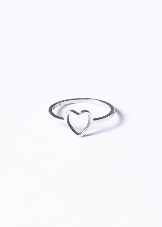 Anillo infantil corazón acero quirúrgico