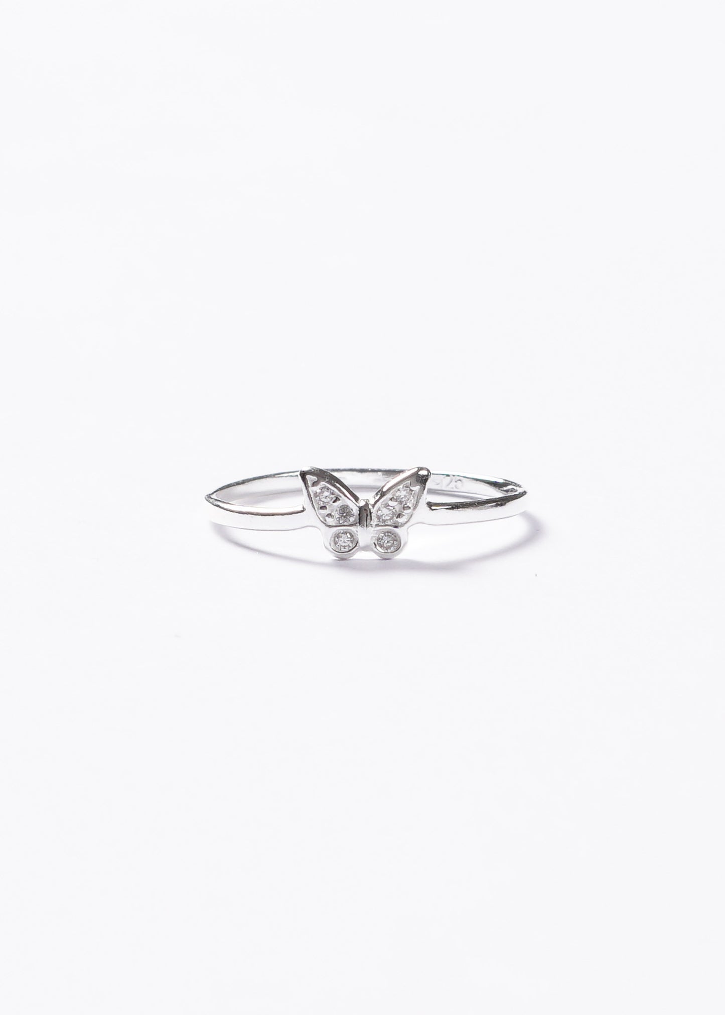 Anillo mariposa con micro zirconias plata 925