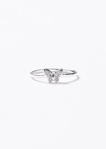 Anillo mariposa con micro zirconias plata 925