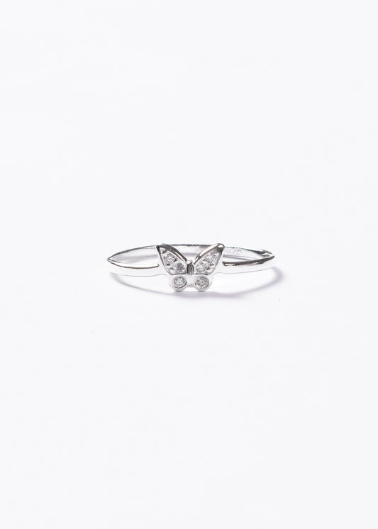 Anillo mariposa con micro zirconias plata 925