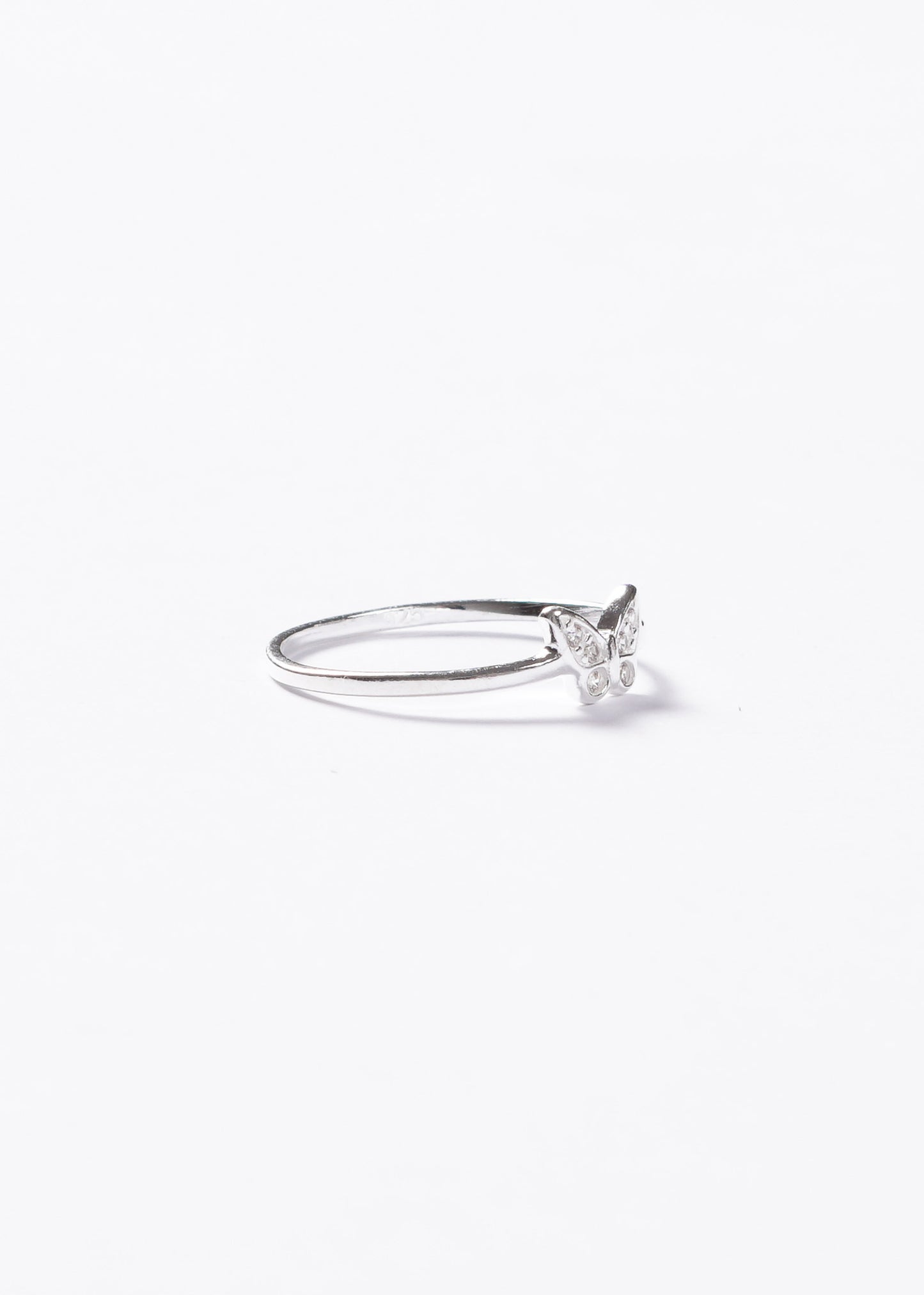 Anillo mariposa con micro zirconias plata 925