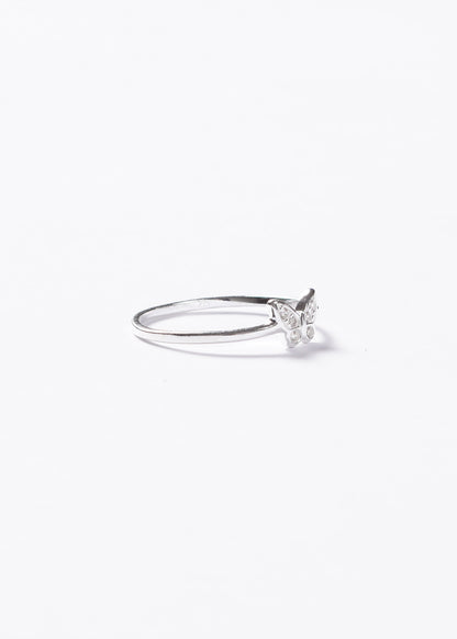 Anillo mariposa con micro zirconias plata 925