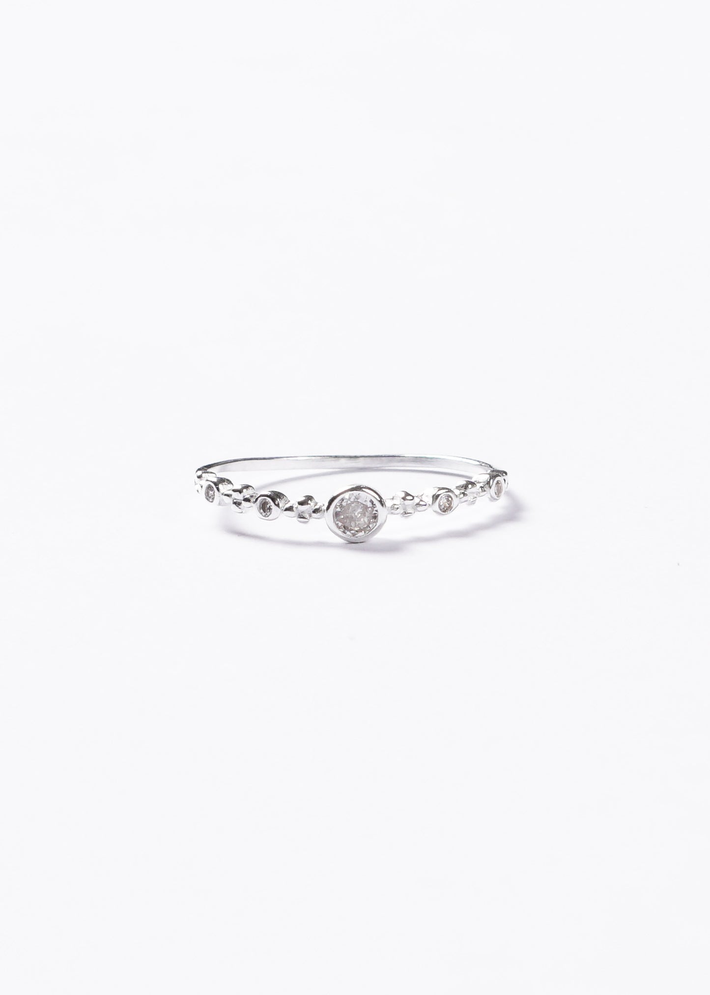 Anillo puntos luz fino plata 925