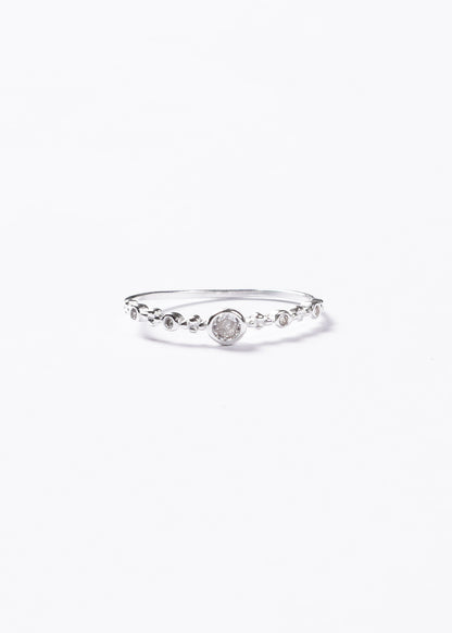 Anillo puntos luz fino plata 925