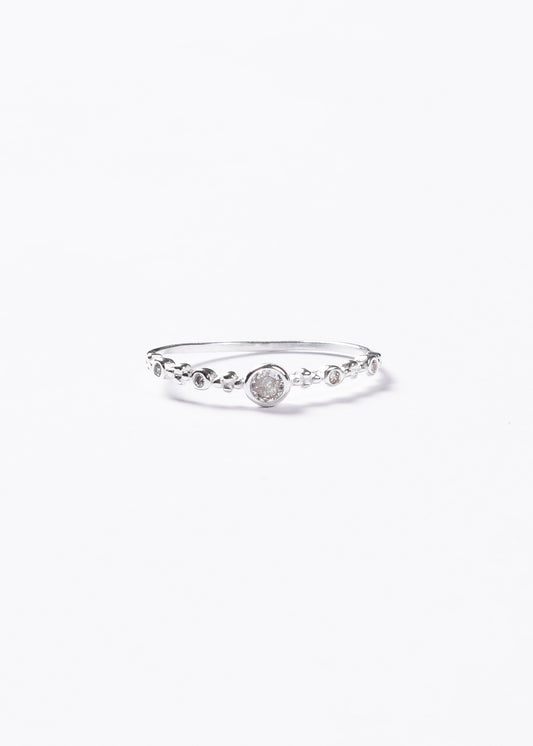 Anillo puntos luz fino plata 925