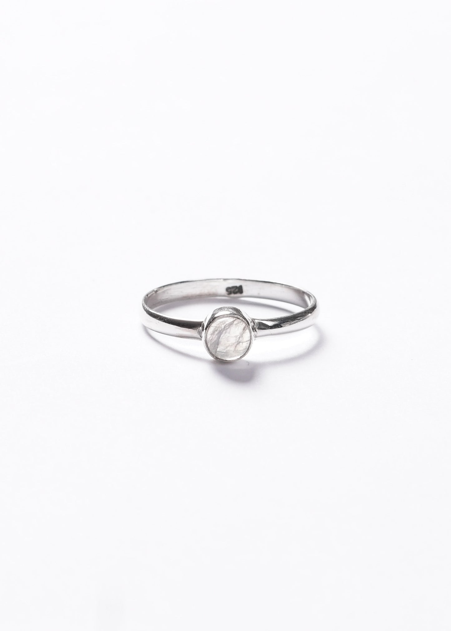 Anillo piedra luna cabujón plata 925