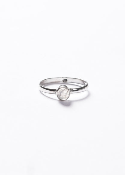Anillo piedra luna cabujón plata 925