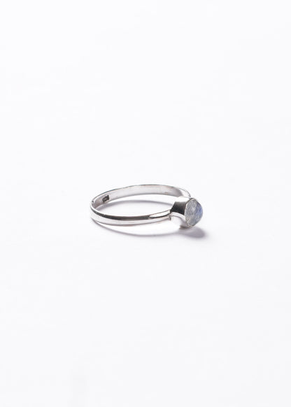Anillo piedra luna cabujón plata 925