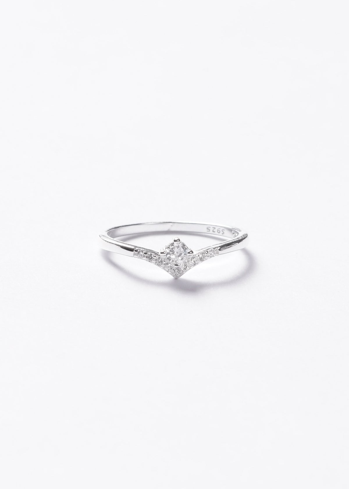 Anillo Valentino Marquesa zirconias blancas plata 925