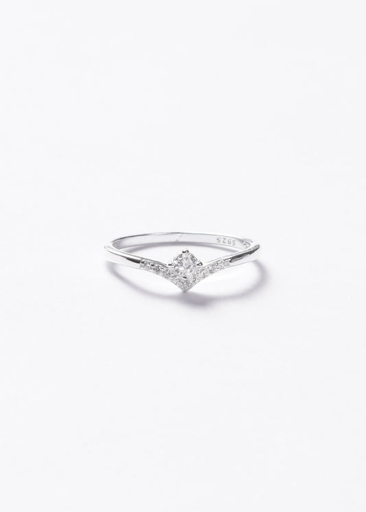 Anillo Valentino Marquesa zirconias blancas plata 925