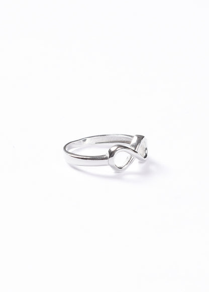 Anillo infinito liso Plata 925