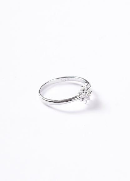 Anillo Sol zirconias plata 925