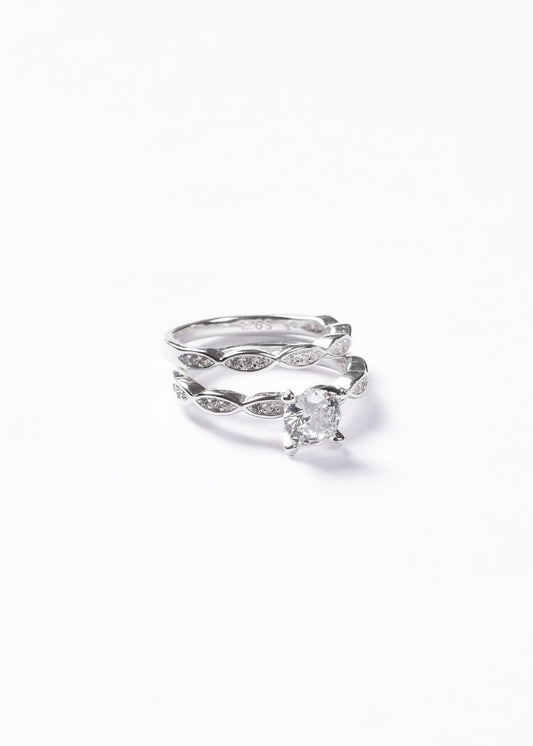 Set anillo cintillo infinity Royale Plata 925 & Zirconias