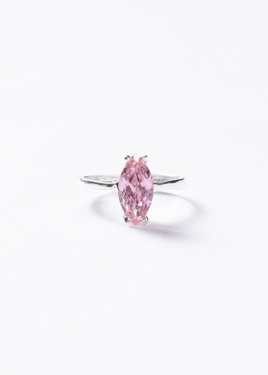 Anillo Gran Marquesa Medium zirconia rosa Plata 925