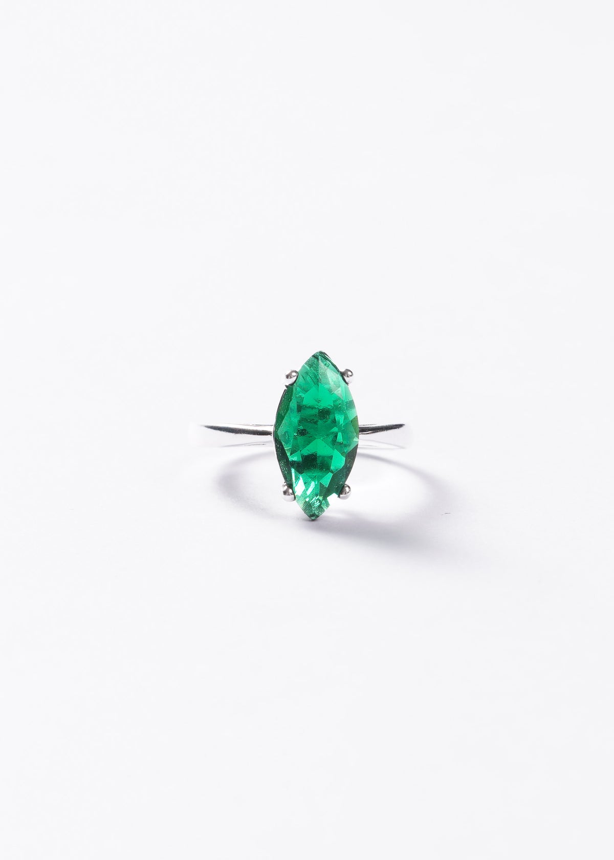 Anillo zirconia Gran Marquesa zirconia verde Plata 925