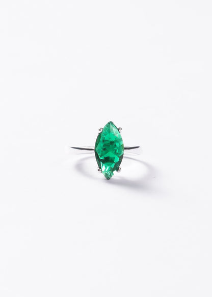 Anillo zirconia Gran Marquesa zirconia verde Plata 925