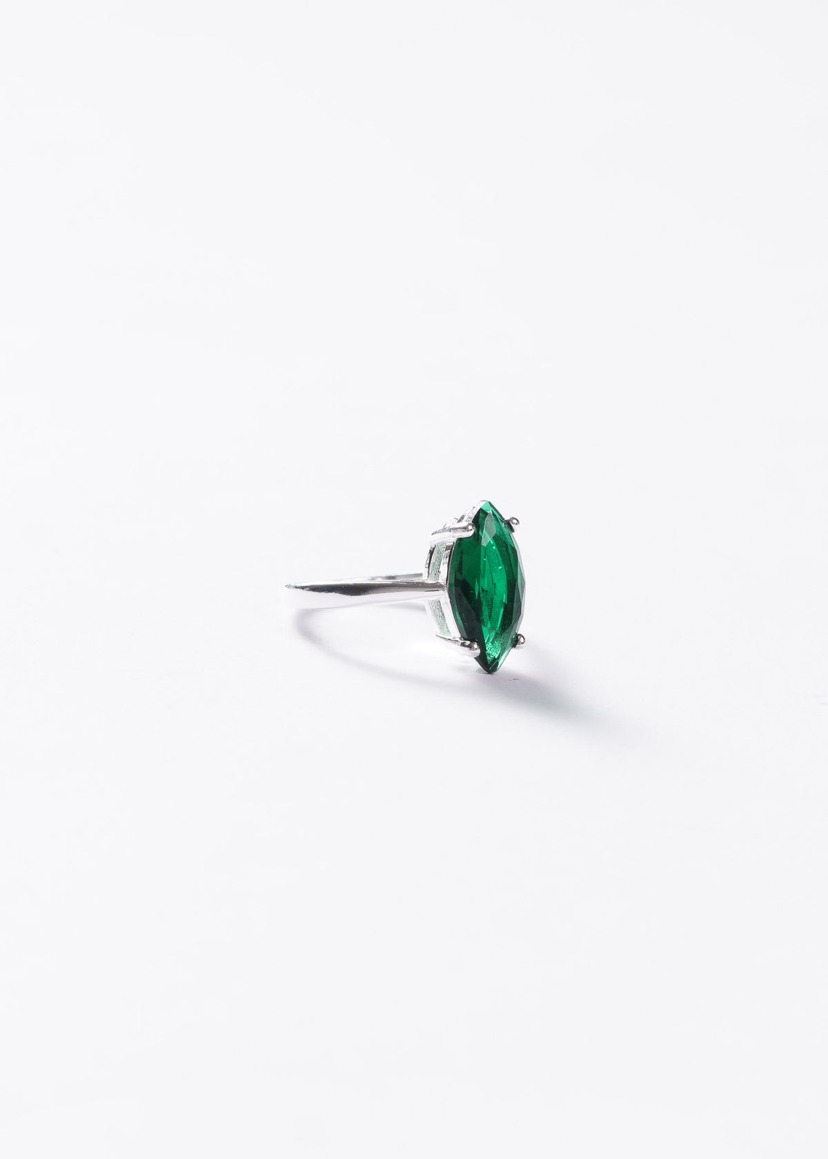 Anillo zirconia Gran Marquesa zirconia verde Plata 925