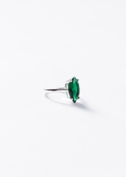Anillo zirconia Gran Marquesa zirconia verde Plata 925