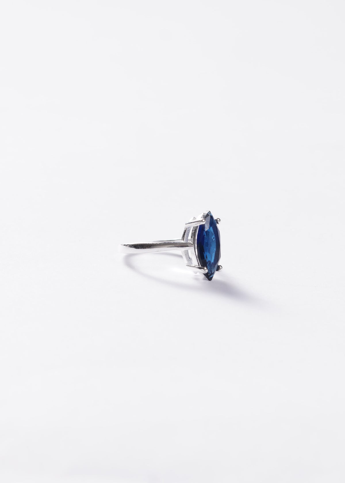 Anillo zirconia Gran Marquesa zirconia azul Plata 925