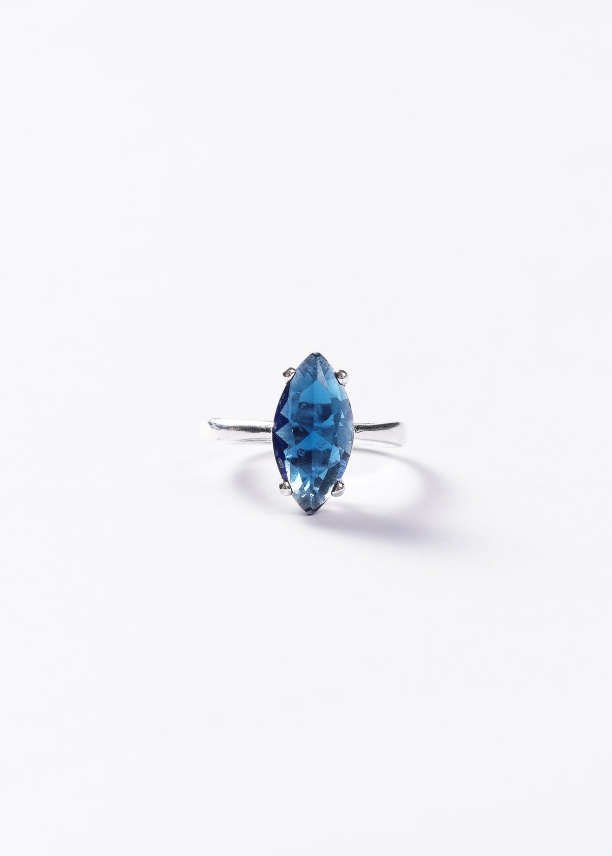 Anillo zirconia Gran Marquesa zirconia azul Plata 925