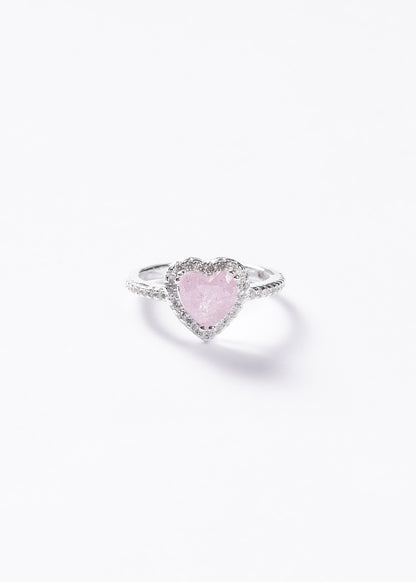 Anillo corazón promesa rosa Plata 925 & Zirconias