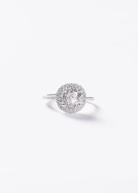 Anillo Grand Lady Di Plata 925 & Zirconia blanca