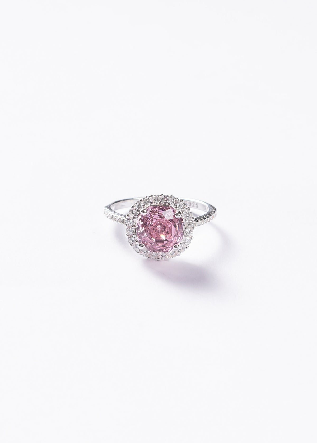 Anillo Grand Lady Di Plata 925 & Zirconia rosa