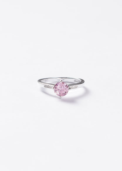 Anillo Realeza 4 puntas mitad zirconias laterales plata 925