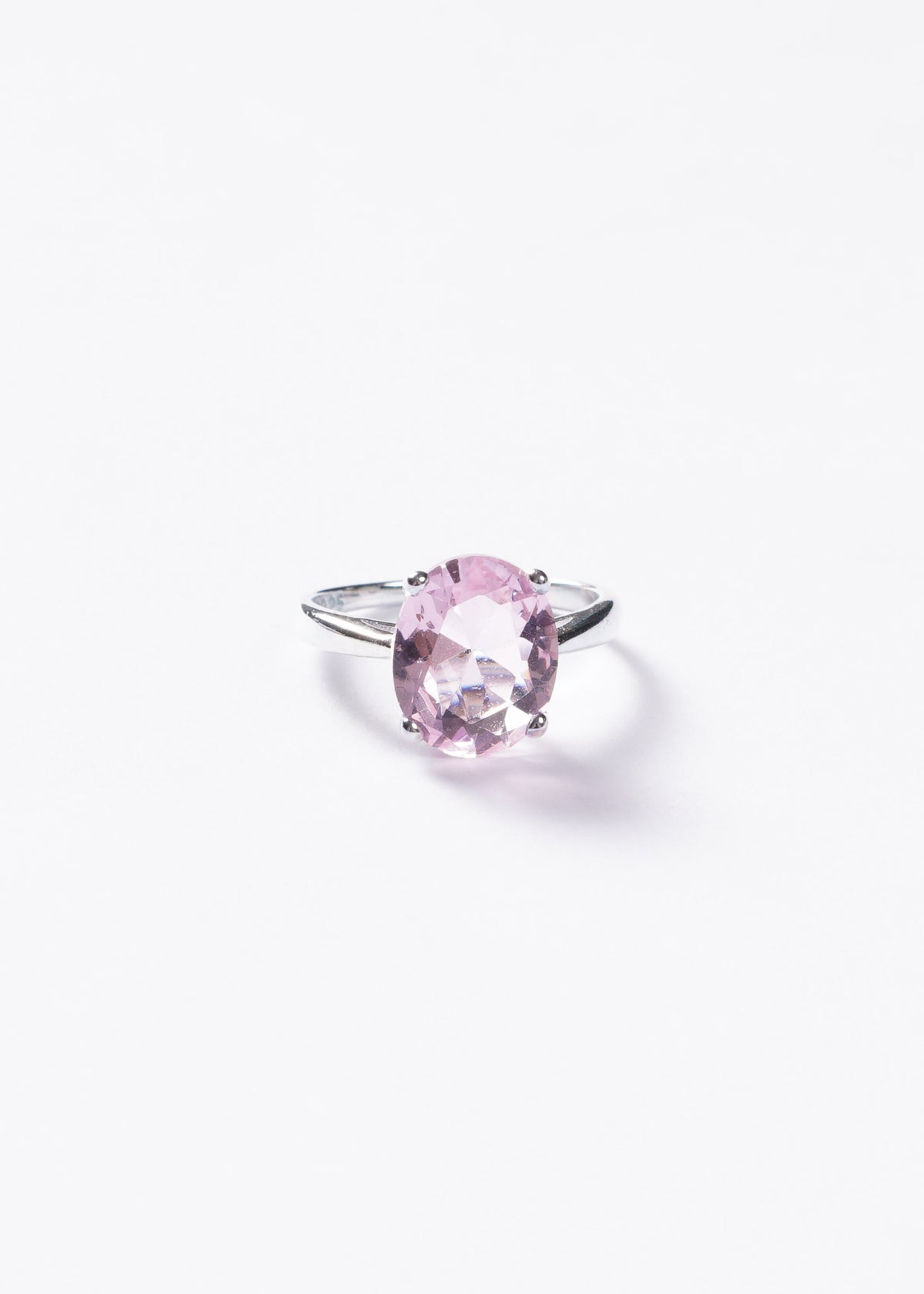 Anillo Grand Rosa Oval Plata 925 & Zirconia