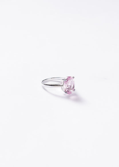 Anillo Grand Rosa Oval Plata 925 & Zirconia