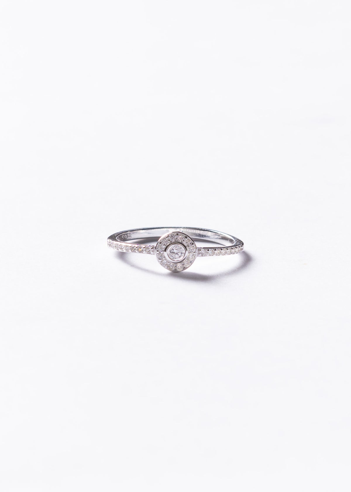 Anillo Mini Lady Di Plata 925 & Zirconias