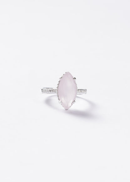 Anillo Grand Rosa Marquesa Tenue Plata 925 & Zirconias