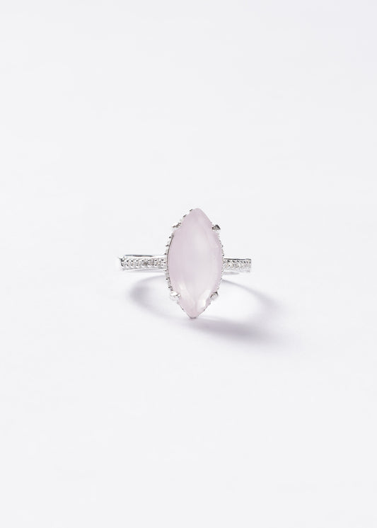 Anillo Grand Rosa Marquesa Tenue Plata 925 & Zirconias