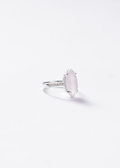 Anillo Grand Rosa Marquesa Tenue Plata 925 & Zirconias