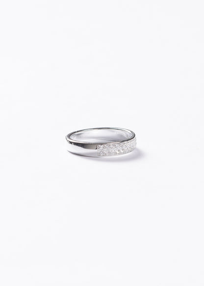 Anillo medio sin fin ancho 4mm Plata 925 & Zirconias
