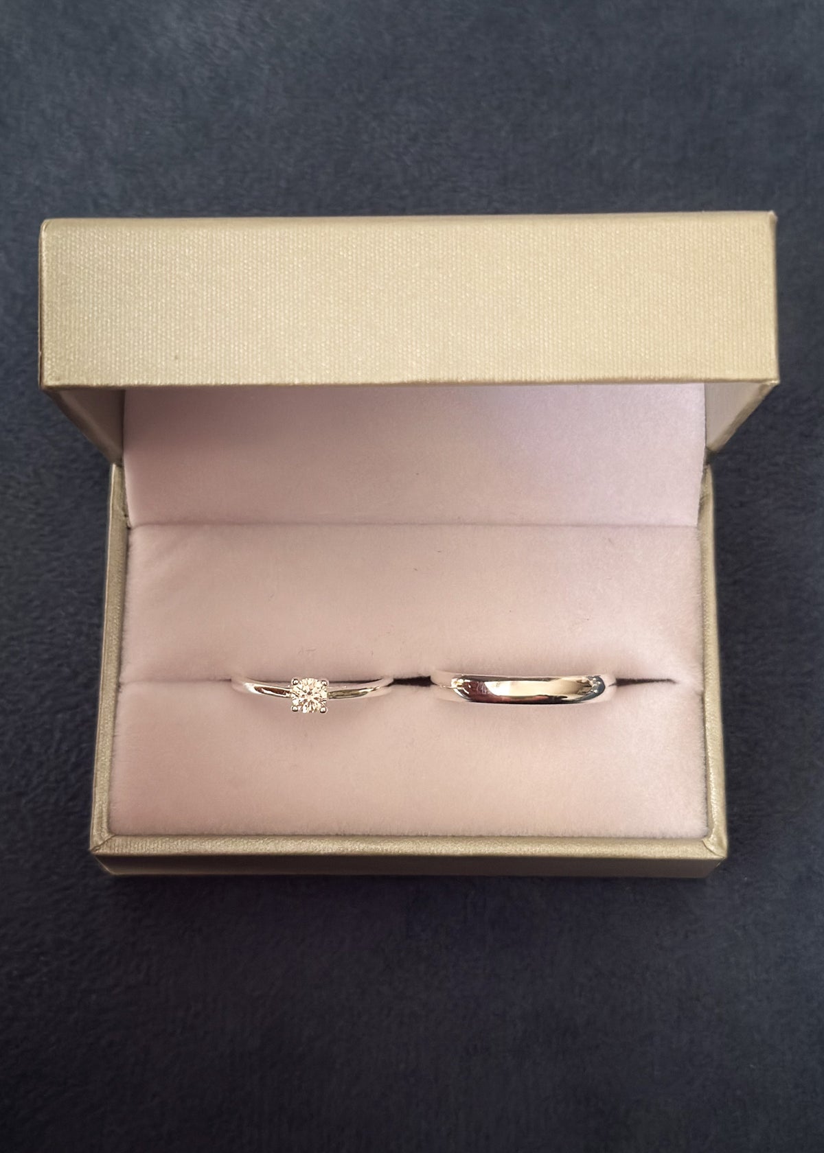 Set Anillo cintillo clásico 4mm + Alianza bombé 3mm Plata 925 & Zirconias - Parejas