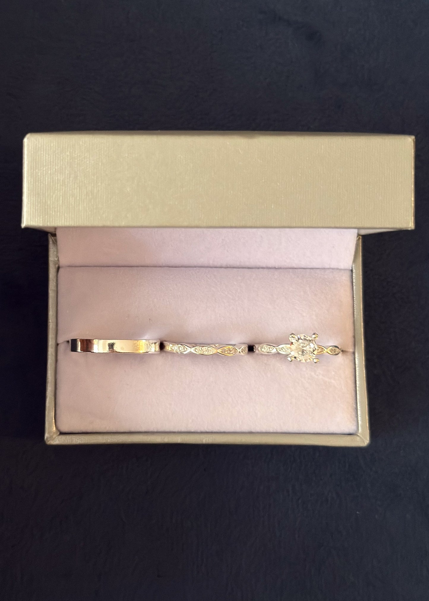Set alianza cinta + alianza anillo y cintillo infinity Royale Plata 925 & Zirconias - Parejas