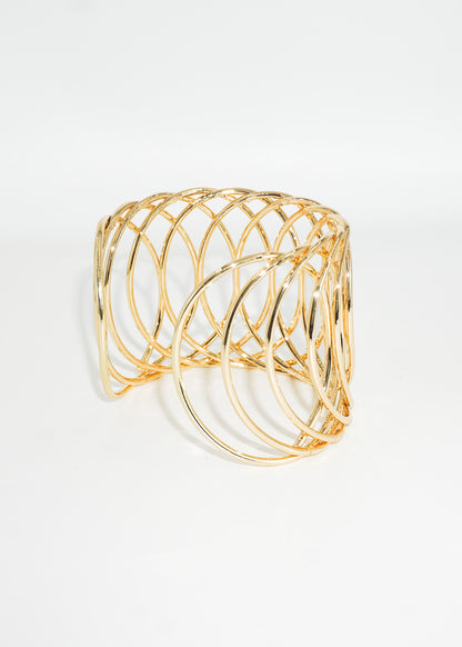 Pulsera brazalete entrelazado
