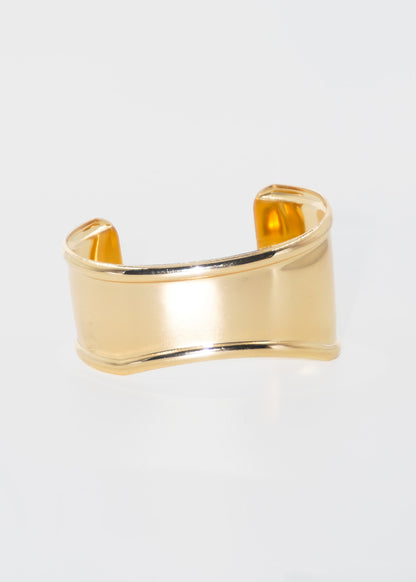 Pulsera brazalete ondulado fino